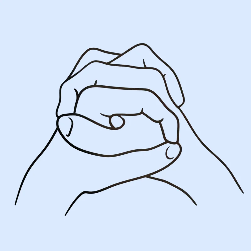 Granthita Mudra (Throat Chakra Mudra)